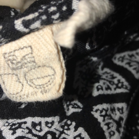 Medium maxi boho black & white Aztec print dress - Picture 6 of 7